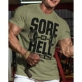 thumbnail image 2 of Gymish Sore As Hell Workout T-Shirt – Funny Sayings Lifting Gym Shirt for Men, Motivational Fitness Tee, Athletic Gym Apparel, 2 of 6