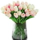 thumbnail image 1 of Flores artificiales que imitan a la naturaleza, tulipanes blancos, 20 x 34 cm, 1 of 7