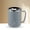 Gray, variant on WNFJR 304 Stainless Steel Double-Wall Insulated Coffee/Milk Scale Cup, 11.5cm x 8.5cm, Keeps Beverages Hot/Cold, Perfect for Tea, Coffee, Multi-Use, White/Gray/Green