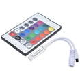 thumbnail image 3 of Loewten Contrôleur, Télécommande IR 24 Touches Sans Fil Bande Lumineuse Colorée pour Lampes Monochromatiques avec LED comme Source Lumineuse, Variateur IR 24 Touches, 3 of 8
