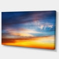thumbnail image 2 of Sunset Dramatic Yellow Sky Clouds - Seashore Canvas Art Print, 2 of 3
