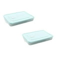 thumbnail image 1 of Oleegame 2PC Kids Snack Boxes For School Single Layer Refrigerator Food Dumplings Airtight Storage Container Plastic Bo Blue, 1 of 2