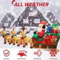 thumbnail image 5 of Goodwill 12 Ft Christmas Inflatables Santa Claus on Sleigh with 3 Reindeer & Gift Boxes, Blow Up Inflatable Xmas Decorations, Built-in LED Lights Yard Decor for Outdoor Garden Lawn Holiday Party, 5 of 7