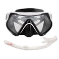 thumbnail image 4 of Equipo ajustable para natación y entrenamiento, tubo de respiración blanco, gafas duraderas, conjunto completo de snorkel para adultos, 4 of 8