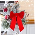 thumbnail image 4 of 10 Piezas Moños Navideños Terciopelo Rojo para Decoraciones de Fiesta Perfectos para un Navidad, 4 of 5