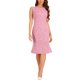 thumbnail image 1 of INSPIRE CHIC Vestido de cuerpo ajustado sin mangas de tweed con cuello barco para mujer en rosa intenso XS, 1 of 6