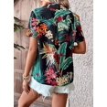 thumbnail image 2 of SweatyRocks Women's Short Sleeve Cute Print Button Down Shirt Tops, 2 of 13