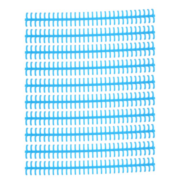 Bande de Reliure, Plastique PP 10 Pcs Peigne de Reliure Résistant à l'Usure 65 Feuilles Tenable pour Bureau Bleu