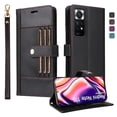 thumbnail image 1 of FOXDOCK Funda tipo Cartera para Xiaomi Redmi Note 11s – Cubierta de Cuero PU con Múltiples Ranuras, Bolsillo para Efectivo y Correa de Muñeca, 1 of 6