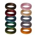 thumbnail image 2 of lucky3electronics 10x Anillos de silicona Alianza de boda Multicolor Accesorio de moda 6 Yuyangstore Anillos de silicona para hombres, 2 of 8