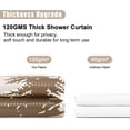 thumbnail image 3 of Blue Misty Forest Mountain Nature Tree Fabric Shower Curtains for Bathroom Waterproof Heavy Duty Navy Blue and White Woohitedland Shower Curtain Bathtubs Hotel, 72 x 72 inch, 3 of 6