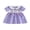 PURPLE, variant on Toddler Little Baby Girl Easter Outfit Bunny Embroidery Smocked Dress Short Sleeve Doll Collar Bow Plaid Easter Dress Cute Summer Clothes