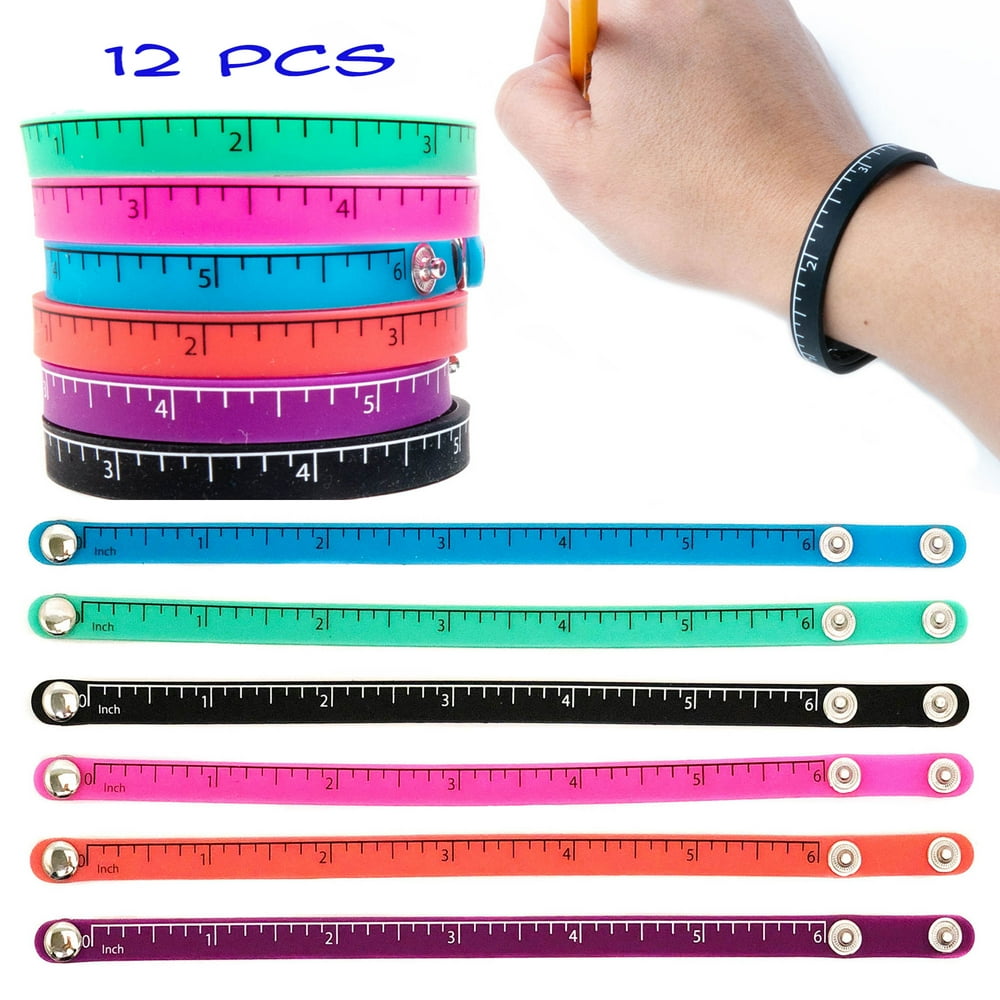 12 Wrist Ruler Snap Bracelets For Kids Teacher Rewards Classroom