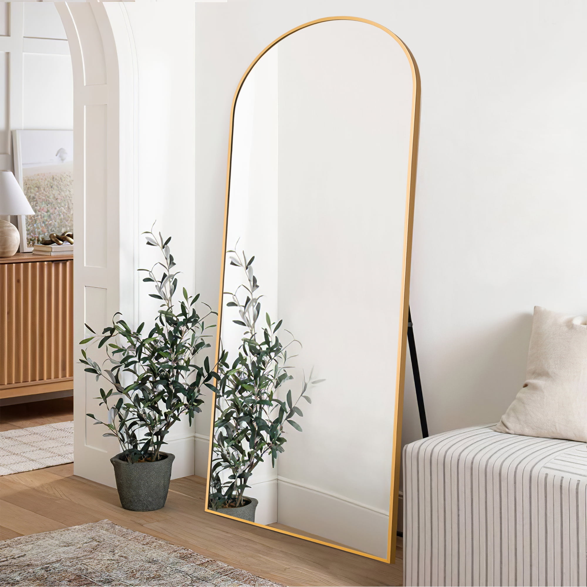 Neutypechic Arched Full Length Mirror Floor Mirror Full Body Mirror