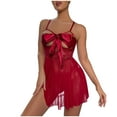 thumbnail image 2 of uublik Valentines Lingerie Set for Women Sexy Naughty Plus Size Babydoll Bodysuit Lace, 2 of 5