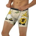 thumbnail image 3 of Salouo Gnomes Bees And Sunflowers Pattern Men's Boxer Briefs, Soft & Breathable Underwear Elastic Waistband Briefs for Men,1-Pack, 3 of 7