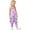 Violet, variante sur Combinaison Élégante pour Filles, Design Imprimé Adorable, Tenue Ludique pour Tout-Petits, Matériau Doux Confortable Idéal pour le Printemps et l'Été