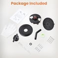 thumbnail image 6 of Wowow Single Handle 5-Spray Shower Faucet 1.8 GPM with Pressure Balance in Oil Rubbed Bronze, 6 of 6