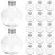 thumbnail image 1 of 25 botellas de plástico transparente de 150 ml, redondas, con forma de bulbo, ideales para decoración navideña. Incluyen tapa. Perfectas para dulces y regalos de boda., 1 of 8