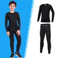 thumbnail image 1 of Chándales de Fitness para adolescentes, ropa interior cálida para jóvenes, pantalón, Top ajustado, ropa deportiva de compresión para correr, baloncesto qym unisex, 1 of 2