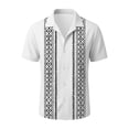 thumbnail image 3 of CHUMUD Mens Vintage Short Sleeve Button Down Collared Shirts Summer Casual Vacation Shirts, 3 of 3