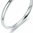 thumbnail image 6 of AYYUFE Ring Elegant Smooth Surface Minimalist Simple Thin Stacking Ring for Birthday, 6 of 7