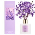 thumbnail image 4 of COCORRÍNA Lavender Garden Reed Diffuser Set, 6.76 fl oz with Dried Baby's Breath, Long Lasting Floral Scent for Home Bedroom Bathroom Decor, 4 of 7