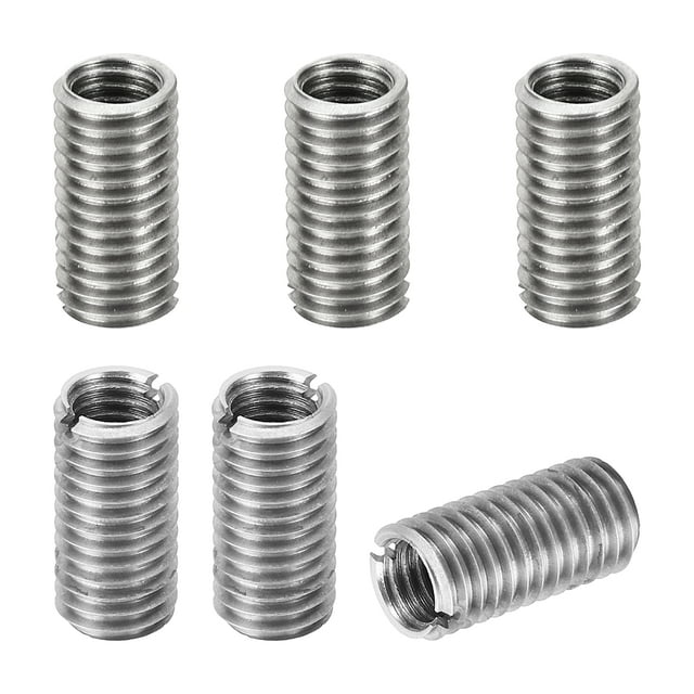 Unique Bargains Adaptateurs Filetés Manchon Réducteur Écrou M10 * 1,5 Mâle à M8 * 1,25 Femelle Réparation Insert Vis Réducteur 20mm 6 Pcs