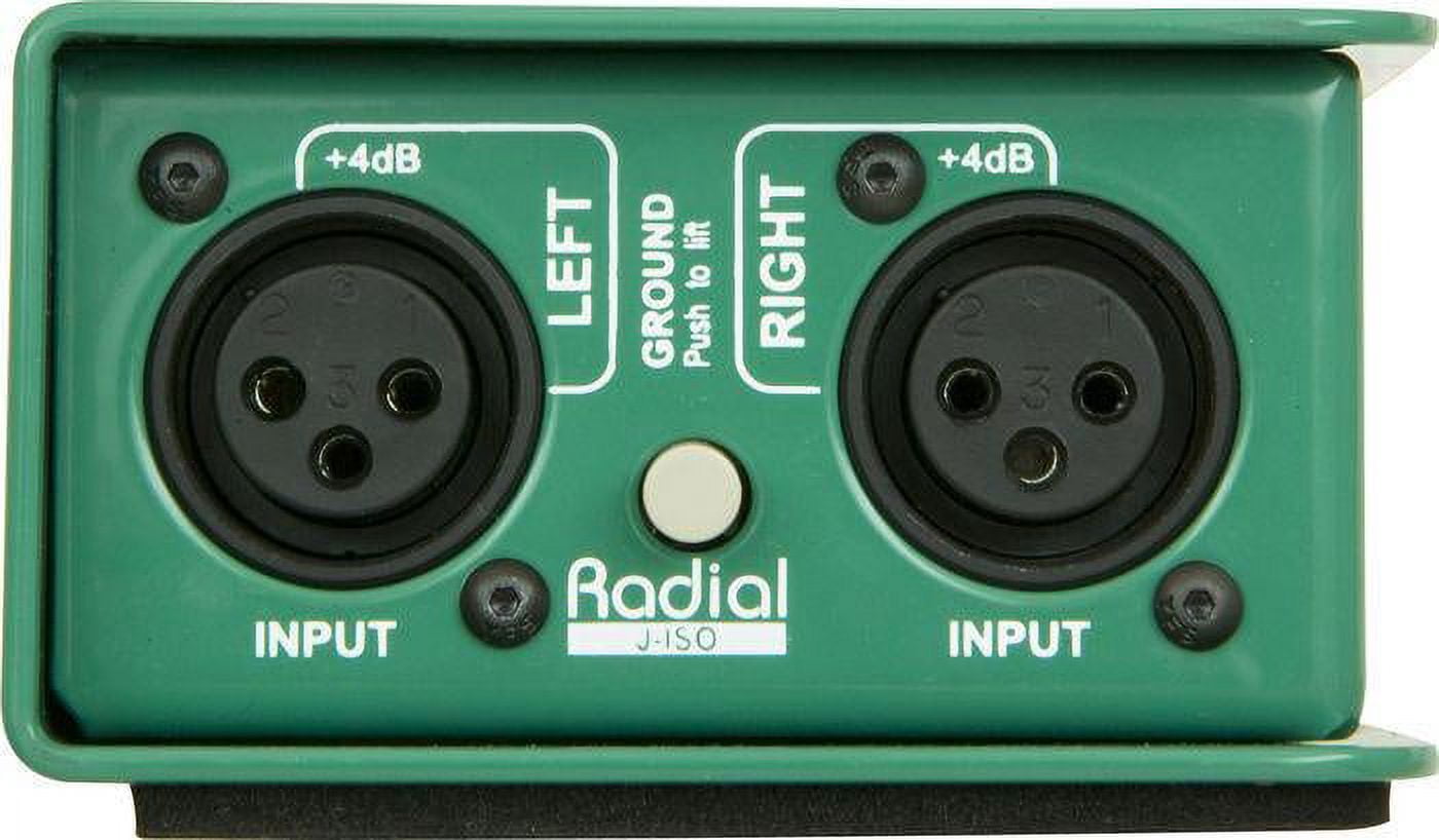 Radial Engineering J-ISO Jensen Transformer Equipped Stereo Isolator +4dB to -10dB Converter