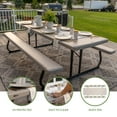 thumbnail image 4 of Lifetime 8-Foot Classic Folding Polyethylene Picnic Table, Almond, 80123, 4 of 19