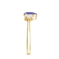 thumbnail image 4 of Rosec Jewels Pear Cut Tanzanite Solitaire Ring with Diamond Accent (1.25 CT, AAA Quality), 18K Yellow Gold, US 9.00, 4 of 9