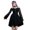 Black, variant on IROINNID Long Sleeve Dress for Women Wedding Guest Dresses Mid-Length Cocktail Dress Summer Lace Pullover Long Sleeve Mini Dress,Black