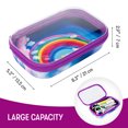 thumbnail image 4 of ZIPIT Clear Top Pencil Box | Rainbow Pencil Case | Large Capacity Pencil Pouch, 4 of 7