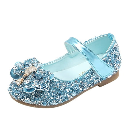 Kcodviy Toddler Sandals Bow Shoes Girls Shoes Size 13 Kids Girls Princess Baby Toddler Non- Shoes Baby Baby Girl Running Shoes Shoes Shoes For Girls