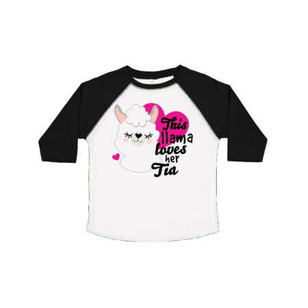 Valentines Day This Llama Loves Her Tia Toddler T-Shirt