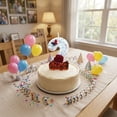 thumbnail image 4 of Goleeg Bougies d'Anniversaire Papillon Numéro 2, Bougies Gâteau Numérotées Décorées de Roses Rouges, pour Anniversaires, Fêtes et Célébrations de Mariage, 4 of 6