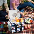 thumbnail image 5 of FORMRS Insulated Cooler Bag 24 Cans Capacity Soft Leakproof Lunch Box with Side Pockets, Blue Hand Drawn Sailboats, 5 of 7