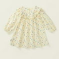 thumbnail image 5 of FamilyThread Girls Long Sleeve Dress Fall Autuman Cotton Casual Floral Jersey Shirt Dresses Fresh Style For 2-8Y, 5 of 9