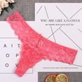 thumbnail image 1 of Ultra Thin Female Lingerie Panties Women's Underwear Sexy Lace Jacquard Briefs Low Waist Seamless Thong, 1 of 5