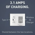thumbnail image 7 of Legrand RWC826USBWCCV2 Radiant 15 Ampere Tamper Resistant Electrical Outlet - White, 7 of 7