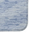 thumbnail image 3 of Simply Daisy 24" x 17" Plush Microfiber Blue Marled Knit Stripe Bath Mat, 3 of 3