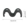thumbnail image 2 of Unique Bargains 1 Pc Wave m Shape Toothbrush Holder for Bathroom Black Silicone, 2 of 5