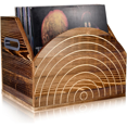 thumbnail image 1 of Support de Disques Vinyles Support d'Album en Bois pour Collectionneur de Disques Artistique, 1 of 6