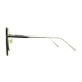 thumbnail image 3 of Womens Oversize Rimless Solid Shield Butterfly Diva Sunglasses Silver Green, 3 of 4