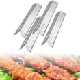 thumbnail image 3 of QualitChoice 4pcs/set Barbecue Heating Plate Delicious Taste With Even Heating Stainless Steel Burner Cover, 3 of 6