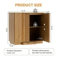 thumbnail image 2 of Brafab Wood Buffet Cabinet with Fluted Doors, Accent Sideboard Storage Credenza Multifunctional Console Table for Living Room, Dining Room, 2 of 8