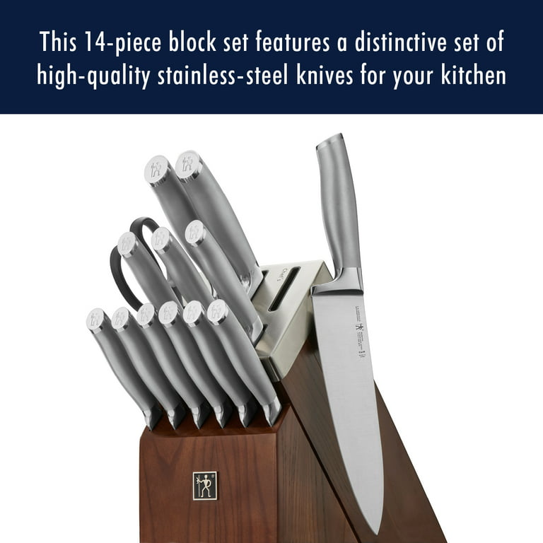 J.A. Henckels International Elan Self-Sharpening 14-pc. Knife Block Set
