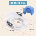 thumbnail image 4 of Asiento de entrenamiento para ir al baño, asiento para inodoro para niños pequeños con cojín suave, antideslizante y protector contra salpicaduras+asas seguras, entrenador de inodoro para niños y, 4 of 7