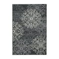 thumbnail image 2 of Superior Modern Floral Scroll Pet and Kid-Friendly Indoor Area Rug, 2'x3', Slate, 2 of 6