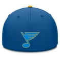thumbnail image 4 of Men's Fanatics Blue/Gold St. Louis Blues Authentic Pro Rink Team Code Flex Hat, 4 of 4